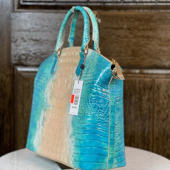 Brahmin Large Duxbury Satchel Handbag Ocean Ombre Melbourne NWT - Picture 3 of 6